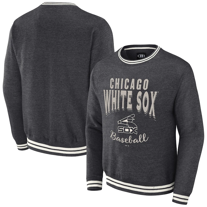 Men's Darius Rucker Collection by Fanatics  Heather Charcoal Chicago White Sox Vintage Pullover Sweatshirt