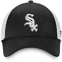 Men's Fanatics Black/ Chicago White Sox Team Core Unstructured Trucker Adjustable Hat