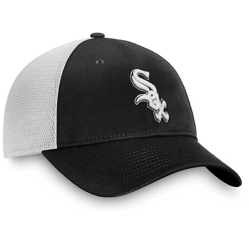 Men's Fanatics Black/ Chicago White Sox Team Core Unstructured Trucker Adjustable Hat