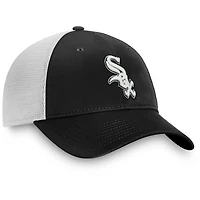 Men's Fanatics Black/ Chicago White Sox Team Core Unstructured Trucker Adjustable Hat
