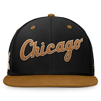 Men's Fanatics Black/Brown Chicago White Sox Splinter Fitted Hat
