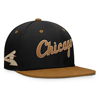 Men's Fanatics Black/Brown Chicago White Sox Splinter Fitted Hat