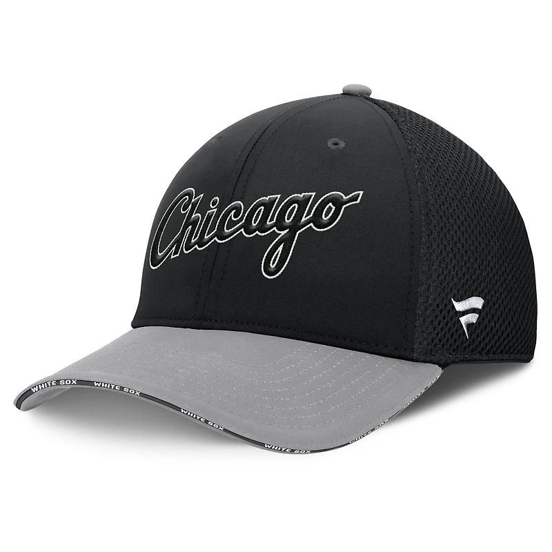 Casquette Fanatics Flex noire/grise des Chicago White Sox pour homme