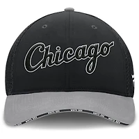 Casquette Fanatics Flex noire/grise des Chicago White Sox pour homme