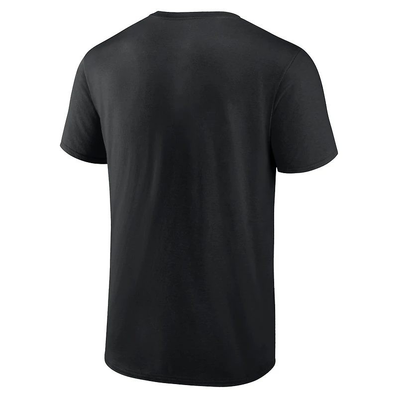 Ensemble combiné t-shirt et short Fanatics pour hommes, noir/gris chiné, Chicago White Sox Arch