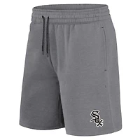 Ensemble combiné t-shirt et short Fanatics pour hommes, noir/gris chiné, Chicago White Sox Arch