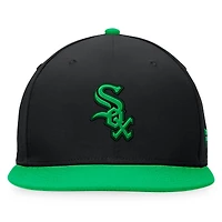 Men's Fanatics Black/Kelly Green Chicago White Sox Lucky Snapback Hat