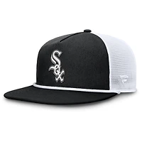 Casquette snapback Fanatics noire/blanche Chicago White Sox Clubhouse Change Up pour homme