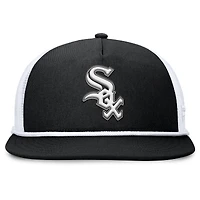 Casquette snapback Fanatics noire/blanche Chicago White Sox Clubhouse Change Up pour homme