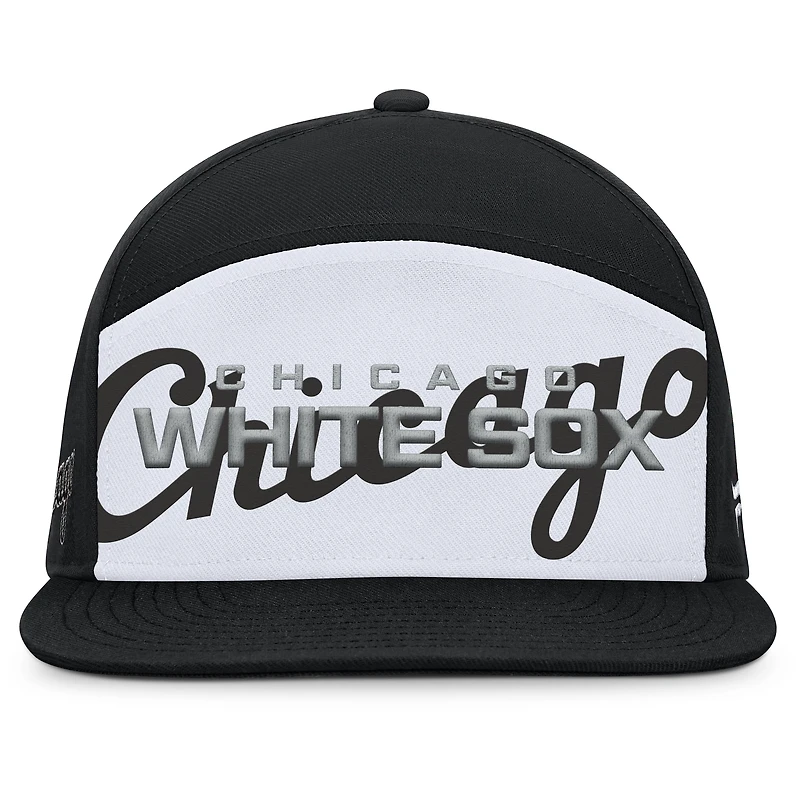 Men's Fanatics Black/White Chicago White Sox Clubhouse Splitter Snapback Hat