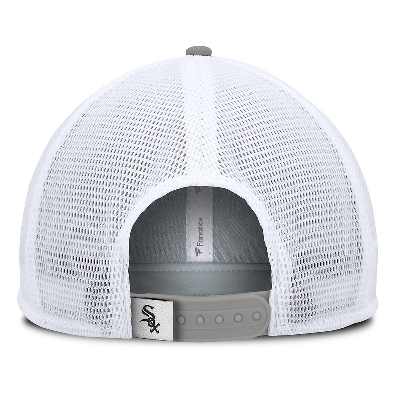 Men's Fanatics Black/White Chicago White Sox Fundamental Foam Front Snapback Hat