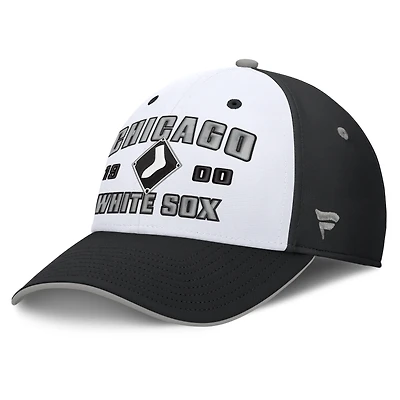 Men's Fanatics Black/White Chicago White Sox Jammed Structured Flex Hat
