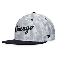 Men's Fanatics Black/White Chicago White Sox Smoke Dye Fitted Hat