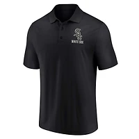 Men's Fanatics Black/White Chicago White Sox Two-Pack Logo Lockup Polo Set