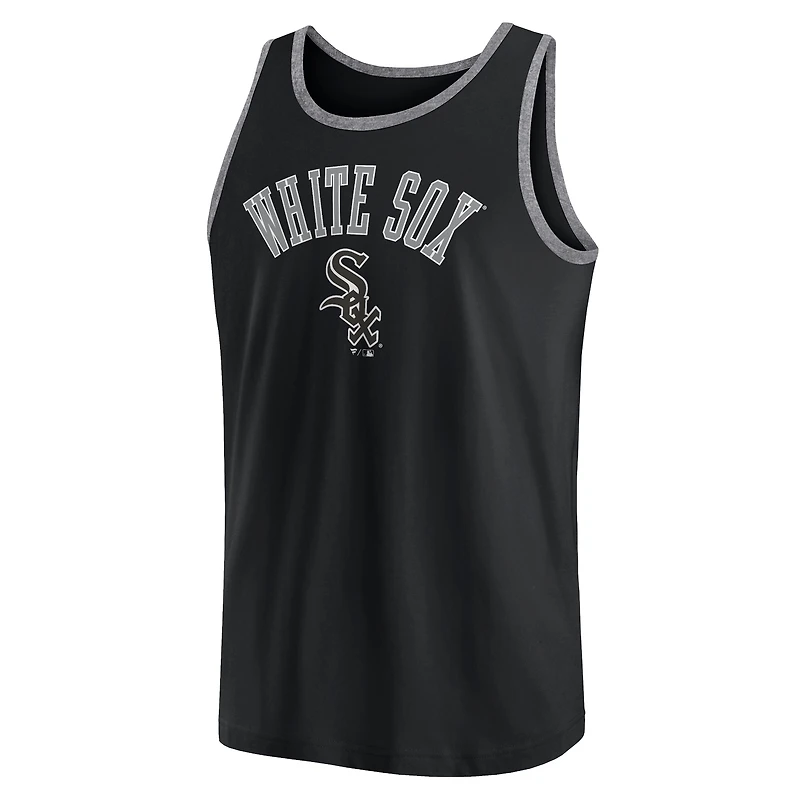 Men's Fanatics Black Chicago White Sox Bet Tank Top