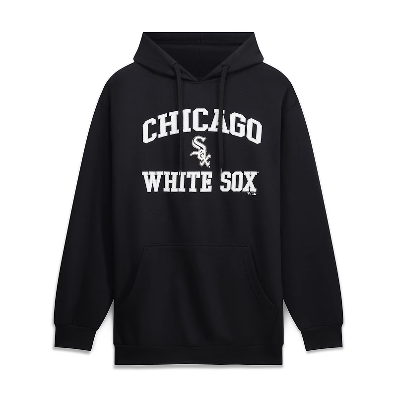 Men's Fanatics Black Chicago White Sox Big & Tall Heart Soul Hoodie
