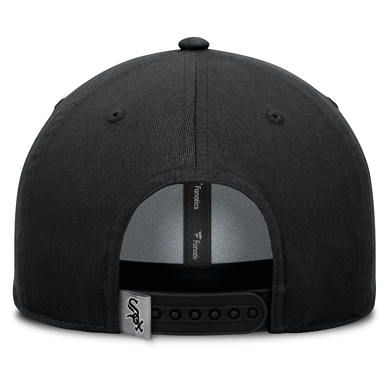 Casquette ajustable en forme de A pour hommes Fanatics Black Chicago White Sox Clubhouse Foul Ball