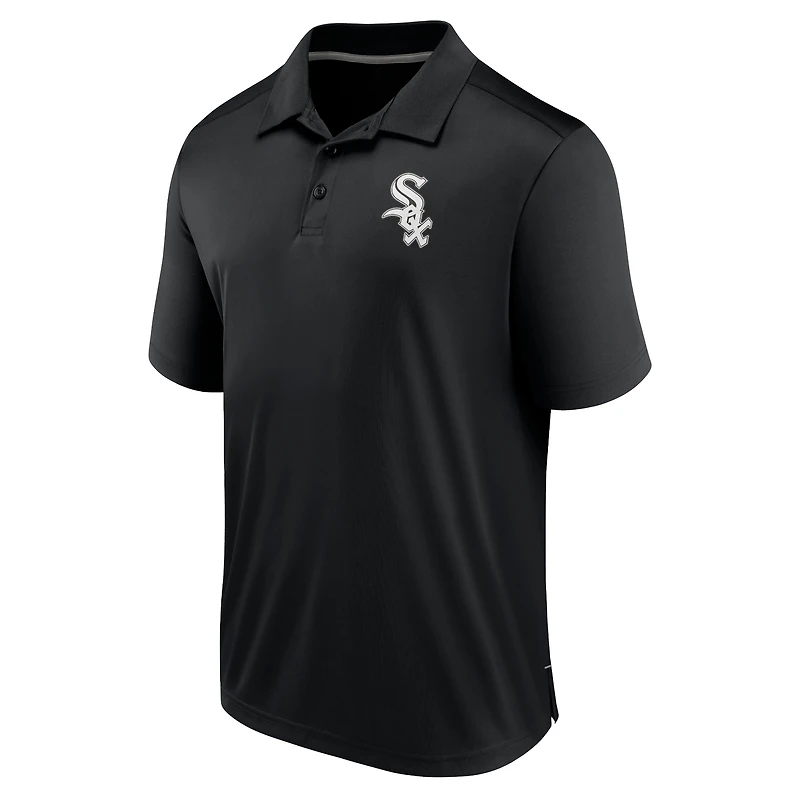 Men's Fanatics  Black Chicago White Sox Fitted Polo