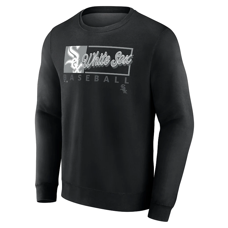 Sweat-shirt en polaire Focus Fanatics pour hommes, noir, Chicago White Sox,
