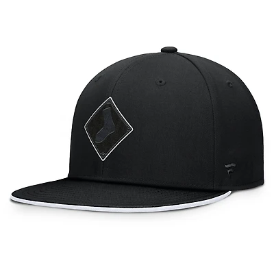 Casquette snapback Fanatics noire à paillettes Chicago White Sox pour homme