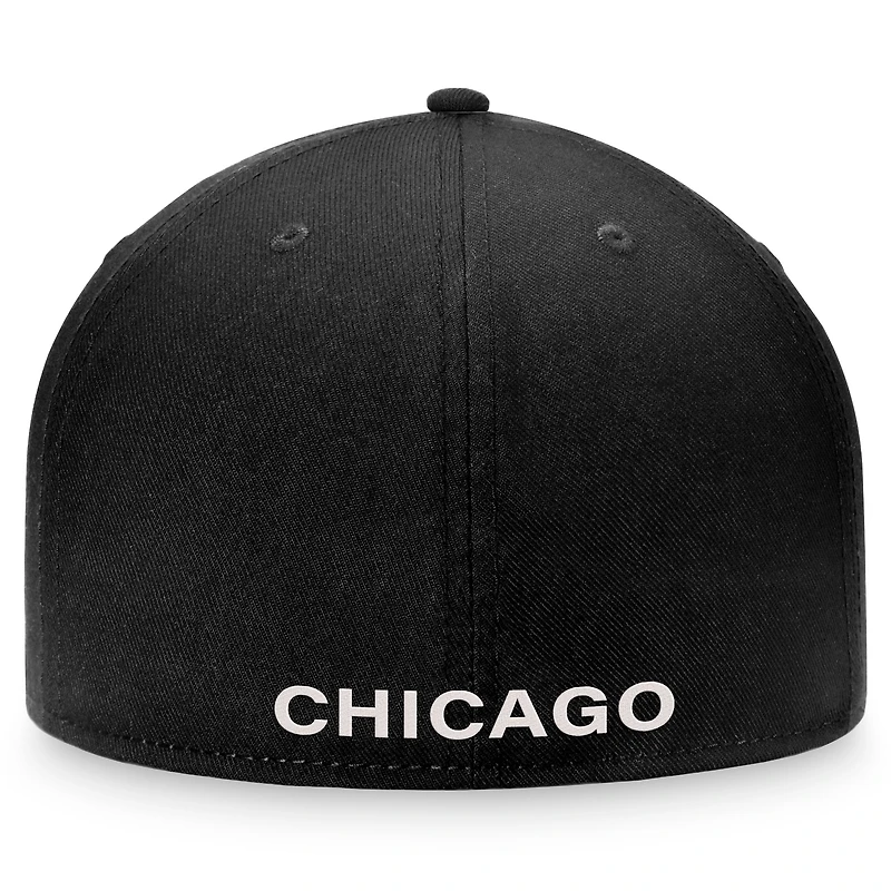Men's Fanatics Black Chicago White Sox Gothic Script Fitted Hat