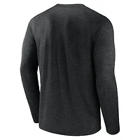 Men's Fanatics Black Chicago White Sox Heroic Play Raglan Long Sleeve T-Shirt