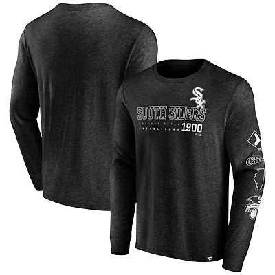 T-shirt à manches longues Fanatics Black Chicago White Sox High Whip Pitcher pour homme