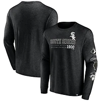 T-shirt à manches longues Fanatics Black Chicago White Sox High Whip Pitcher pour homme