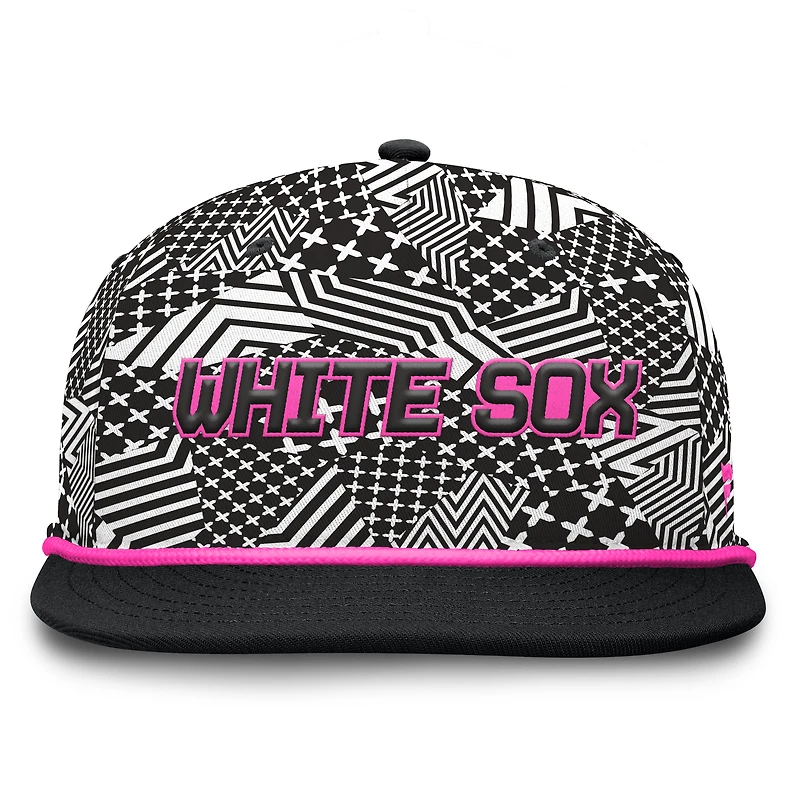 Men's Fanatics Black Chicago White Sox Let's Glow Moon Shot Snapback Hat