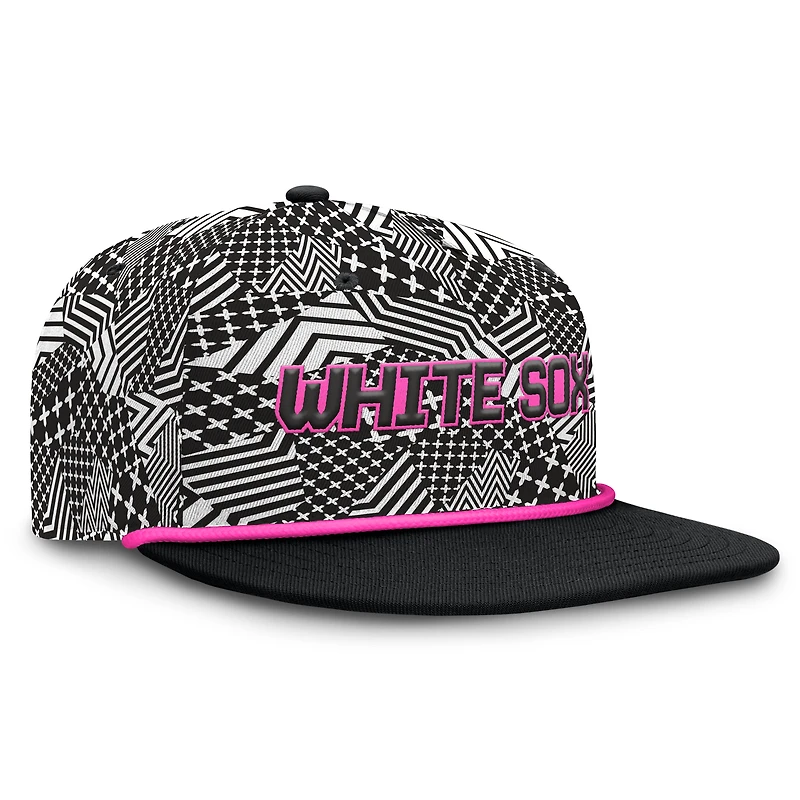Casquette snapback noire Chicago White Sox Let's Glow Moon Shot Fanatics pour hommes