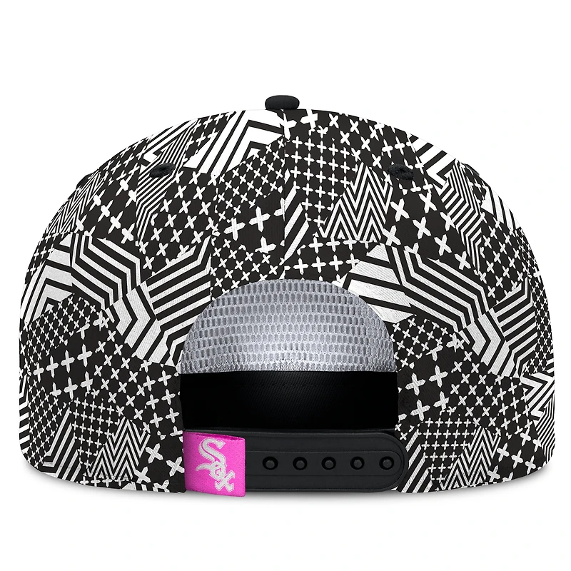 Men's Fanatics Black Chicago White Sox Let's Glow Moon Shot Snapback Hat