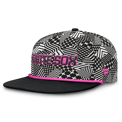 Casquette snapback noire Chicago White Sox Let's Glow Moon Shot Fanatics pour hommes
