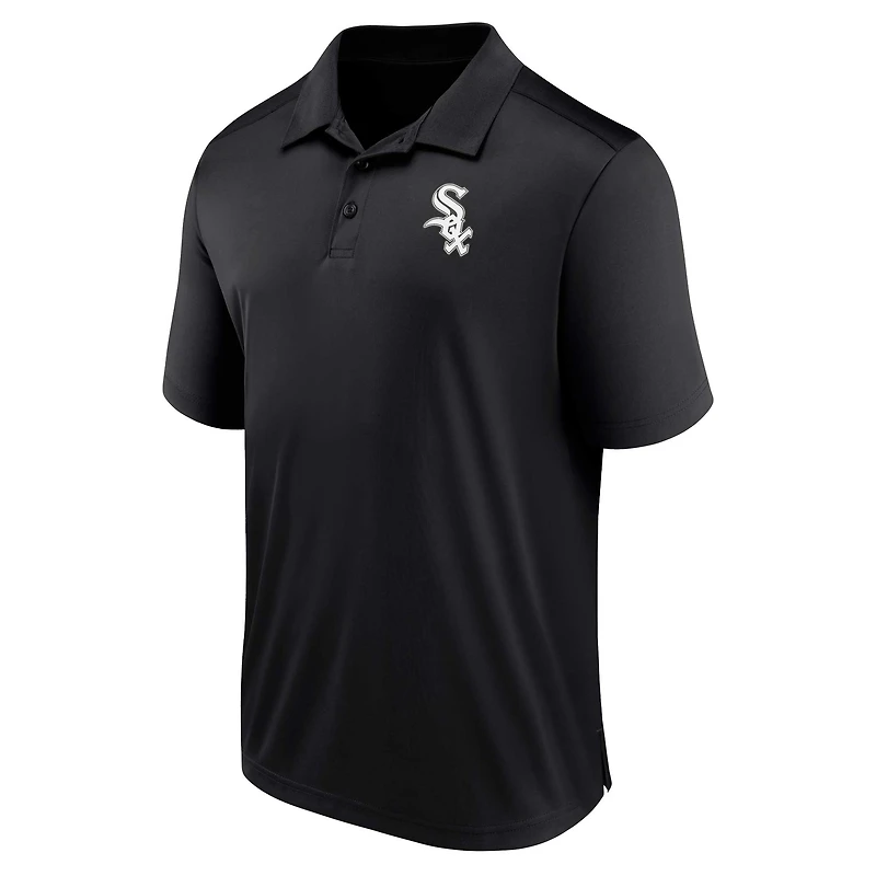 Polo noir avec logo Fanatics des White Sox de Chicago pour hommes