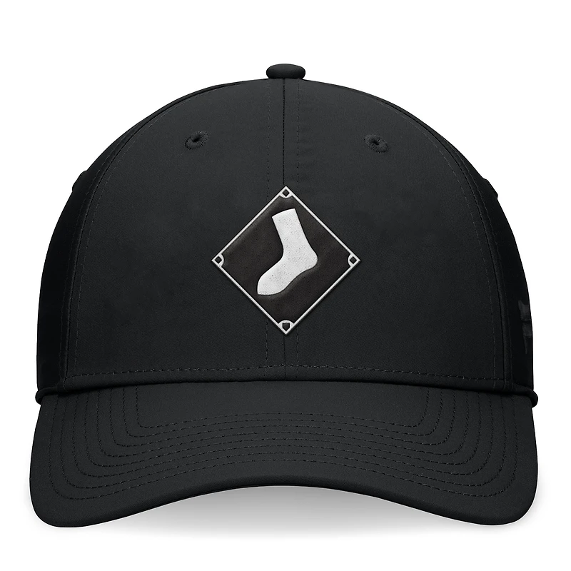 Casquette flexible noire Chicago White Sox Night Game Fanatics pour hommes
