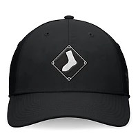 Casquette flexible noire Chicago White Sox Night Game Fanatics pour hommes