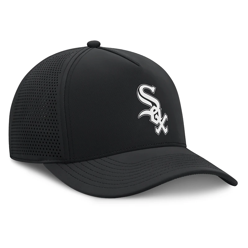 Men's Fanatics Black Chicago White Sox Perforated Adjustable Hat