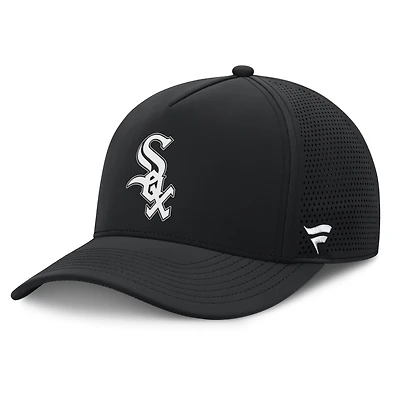 Casquette ajustable perforée Chicago White Sox noire pour homme de Fanatics