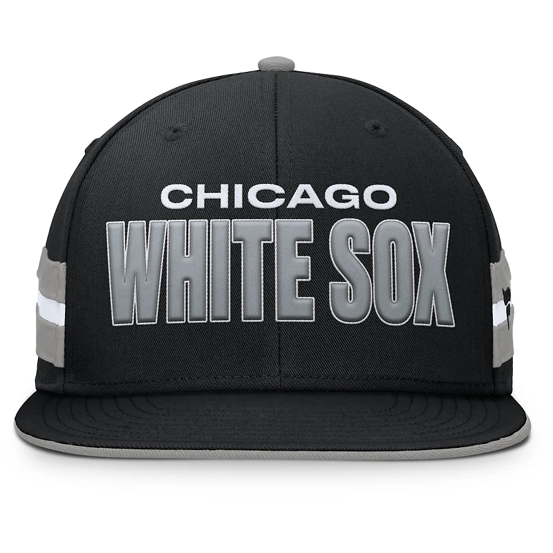 Men's Fanatics Black Chicago White Sox Pick Off Fitted Hat