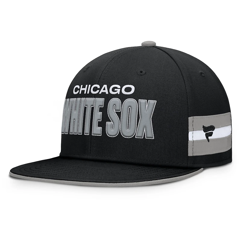 Casquette ajustée noire Chicago White Sox Pick Off pour homme de Fanatics