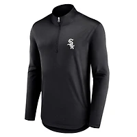 Haut à quart de zip Quarterback Fanatics pour hommes noir des Chicago White Sox