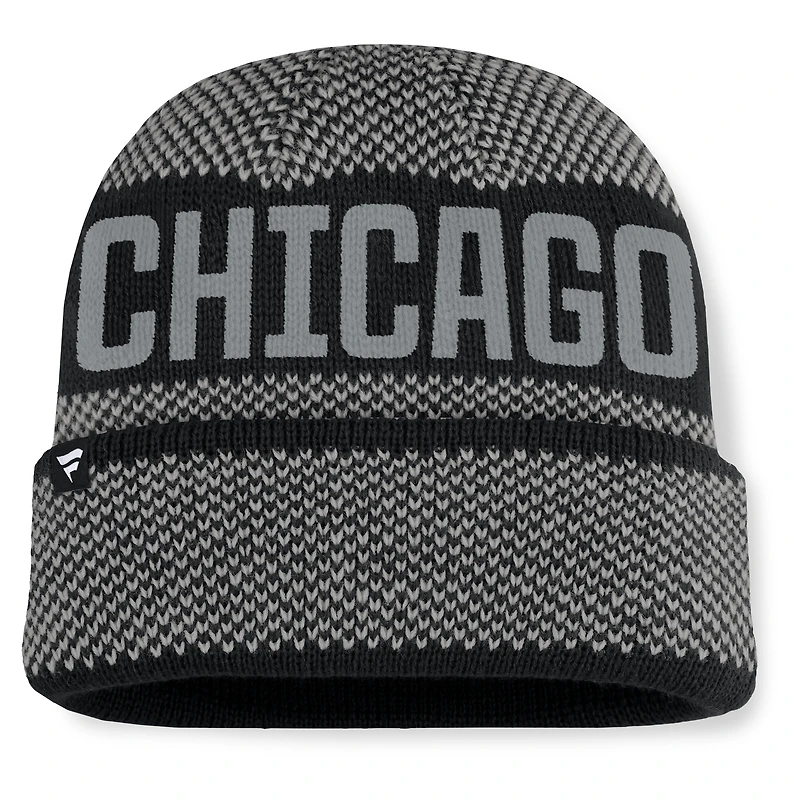 Men's Fanatics Black Chicago White Sox Rotation Cuffed Knit Hat