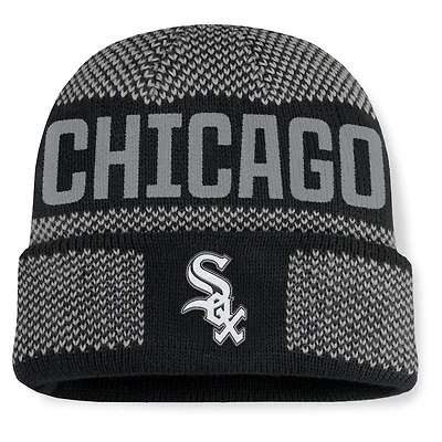 Men's Fanatics Black Chicago White Sox Rotation Cuffed Knit Hat