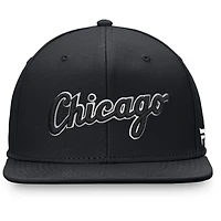 Casquette ajustée noire Chicago White Sox Team Core Fanatics pour hommes