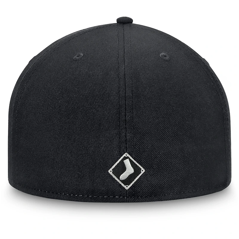 Casquette ajustée noire Chicago White Sox Team Core Fanatics pour hommes