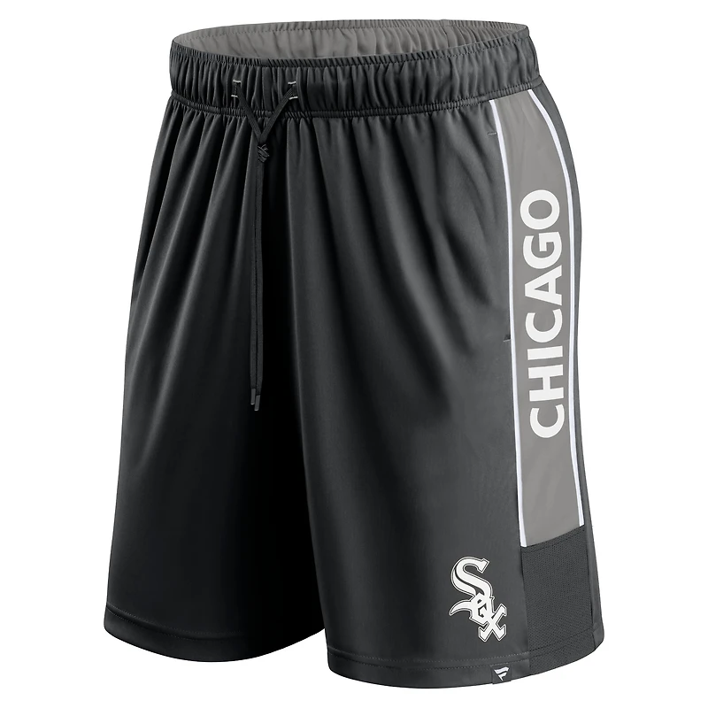 Short noir Fanatics pour hommes des White Sox de Chicago Win The Match Defender