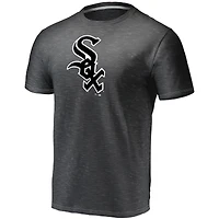 Men's Fanatics Charcoal Chicago White Sox Official Logo Space Dye T-Shirt