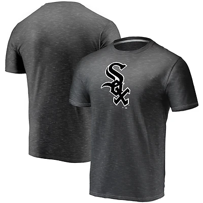 T-shirt à teinture spatiale avec logo officiel des Chicago White Sox Fanatics Charcoal pour hommes