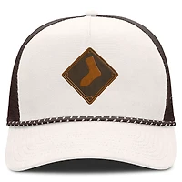 Men's Fanatics Cream/Brown Chicago White Sox Level Up Bronco Adjustable Trucker Hat