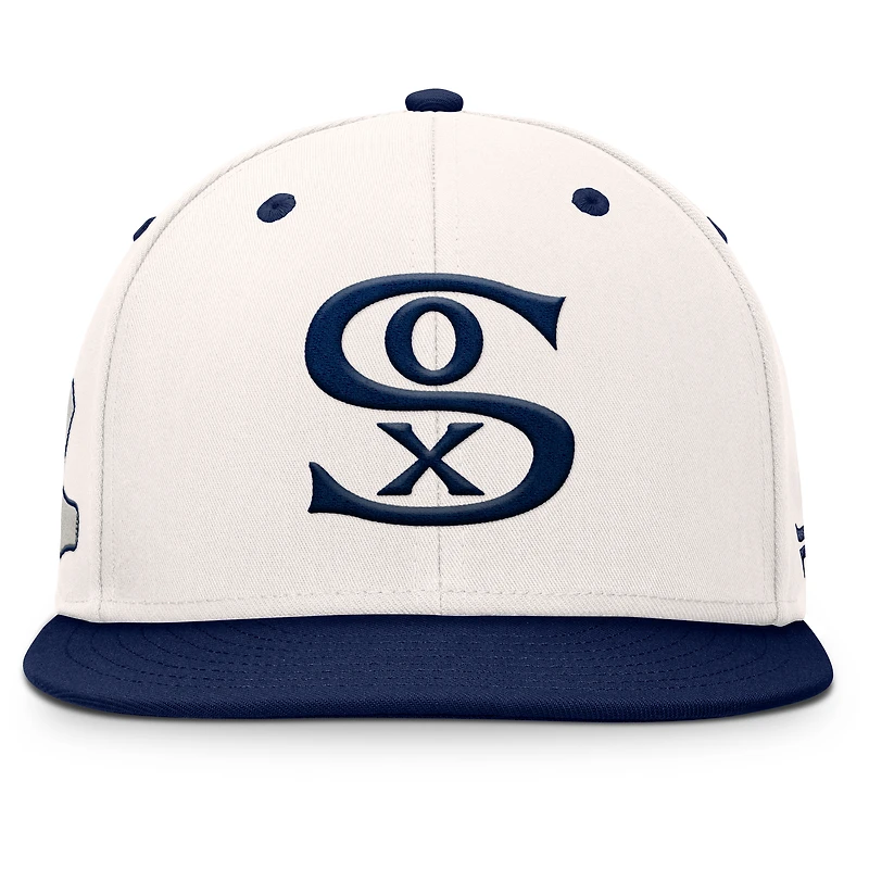 Men's Fanatics Cream/Navy Chicago White Sox Unit Fitted Hat