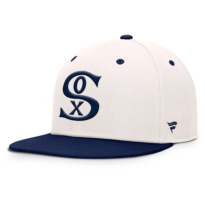Men's Fanatics Cream/Navy Chicago White Sox Unit Fitted Hat